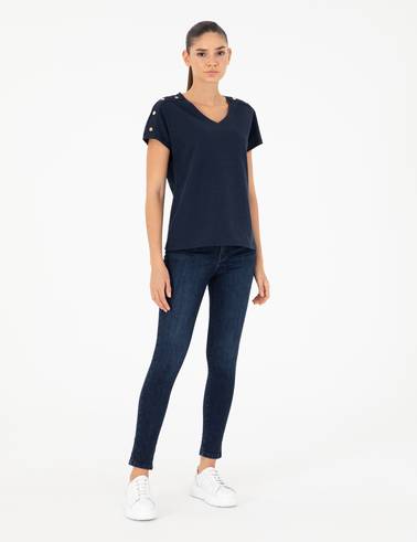 Lacivert Regular Fit Tişört