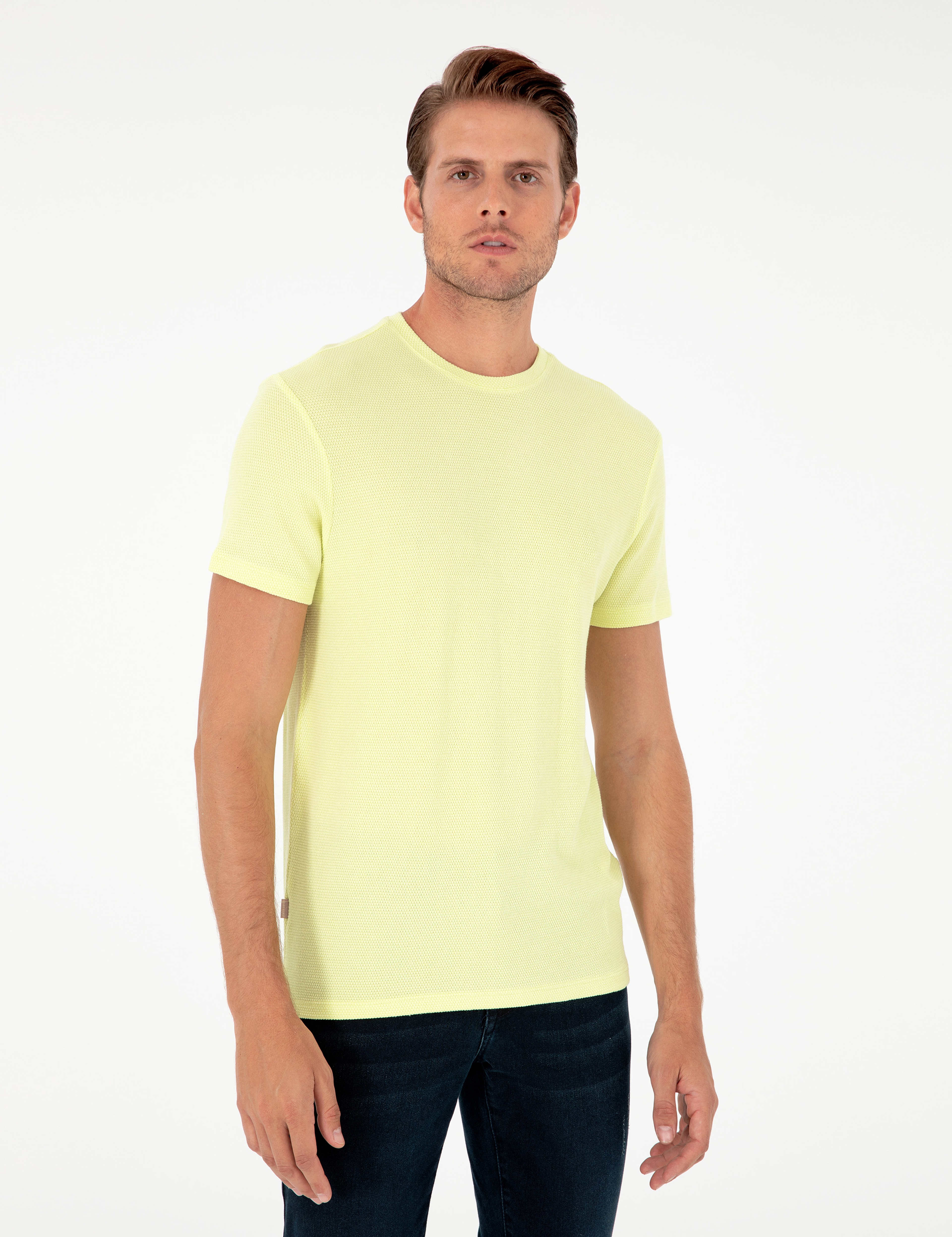Limon Slim Fit Basic Tişört - Image 3