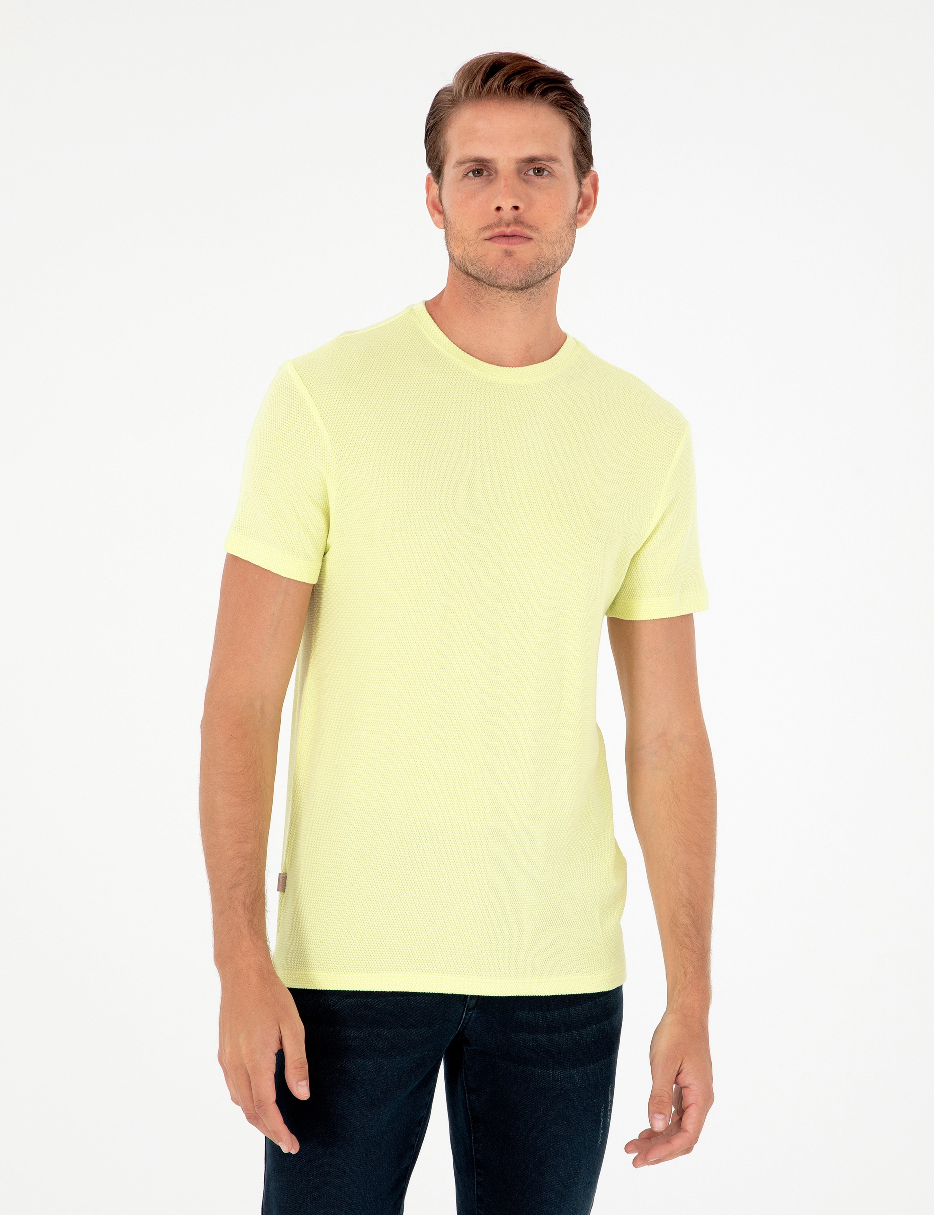 Limon Slim Fit Basic Tişört - Image 1
