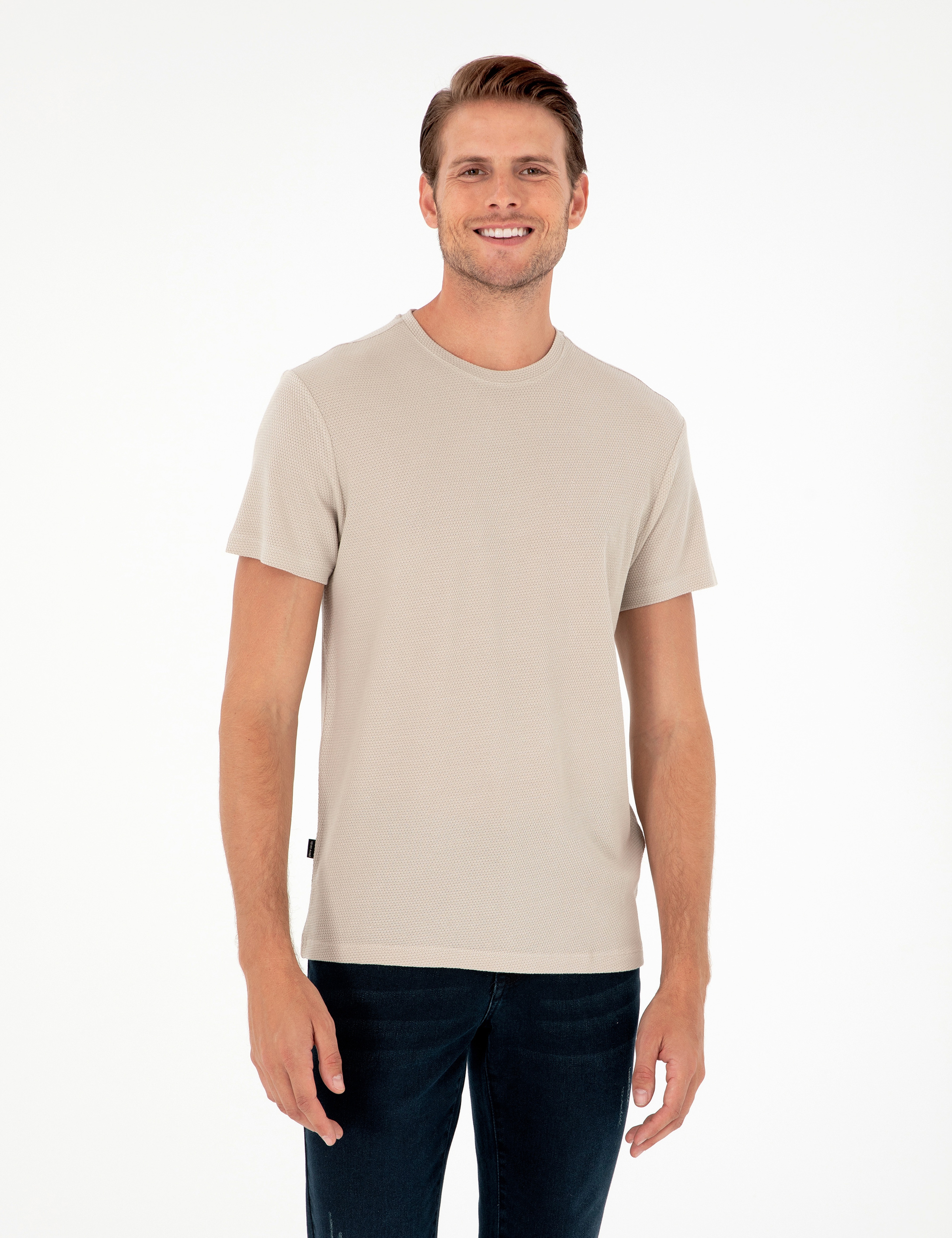 Taş Slim Fit Basic Tişört - Image 1