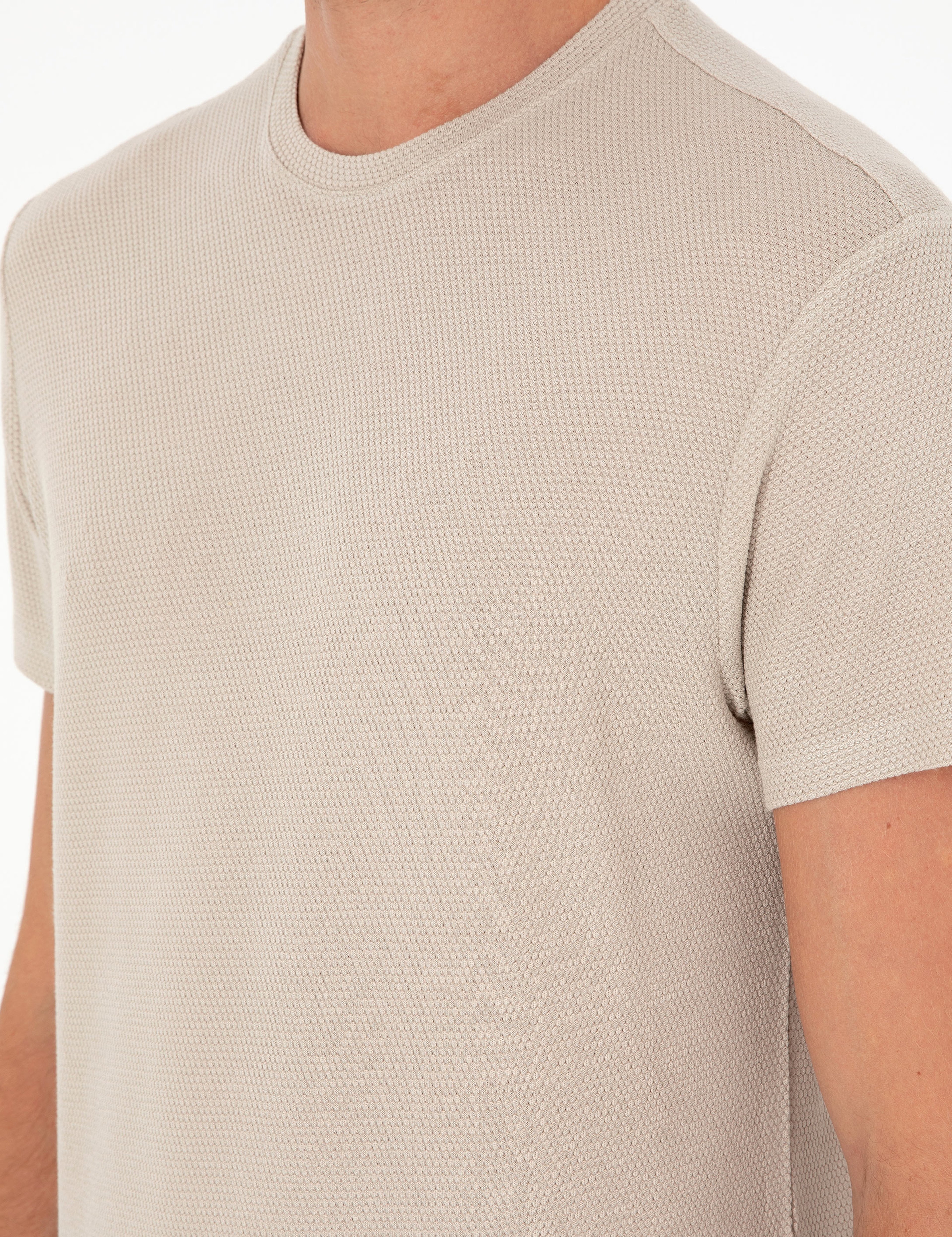 Taş Slim Fit Basic Tişört - Image 7