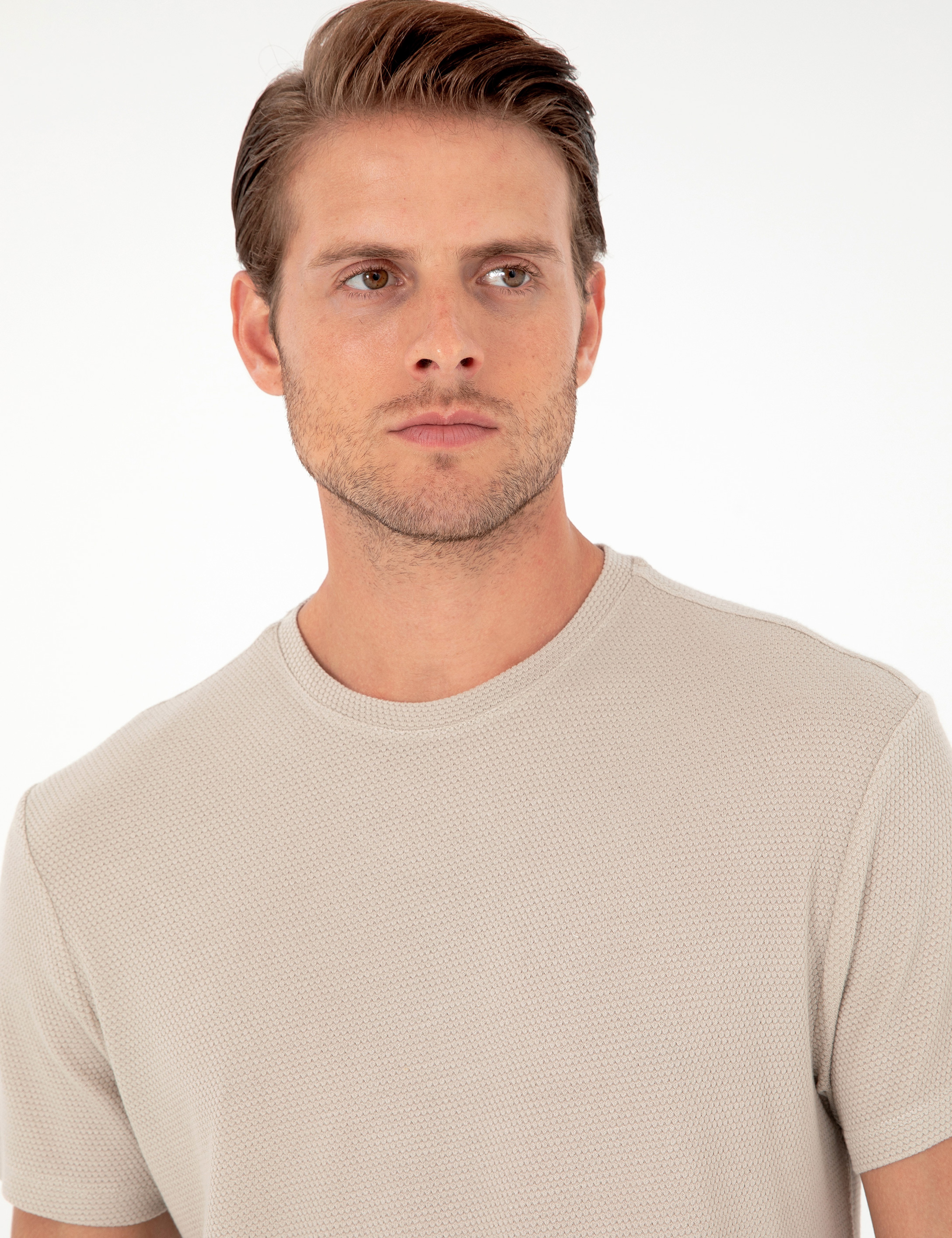 Taş Slim Fit Basic Tişört - Image 2