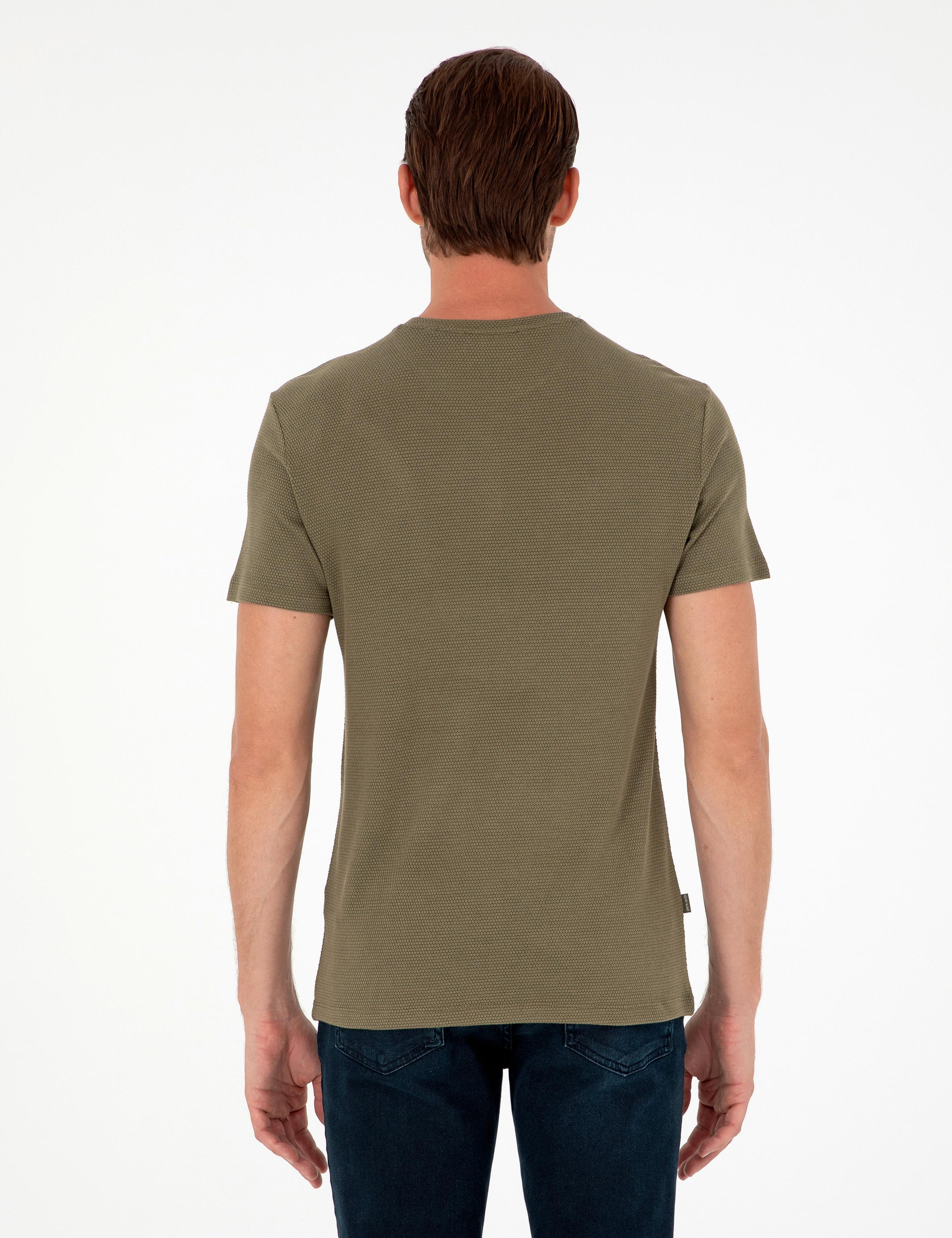 Haki Slim Fit Basic Tişört