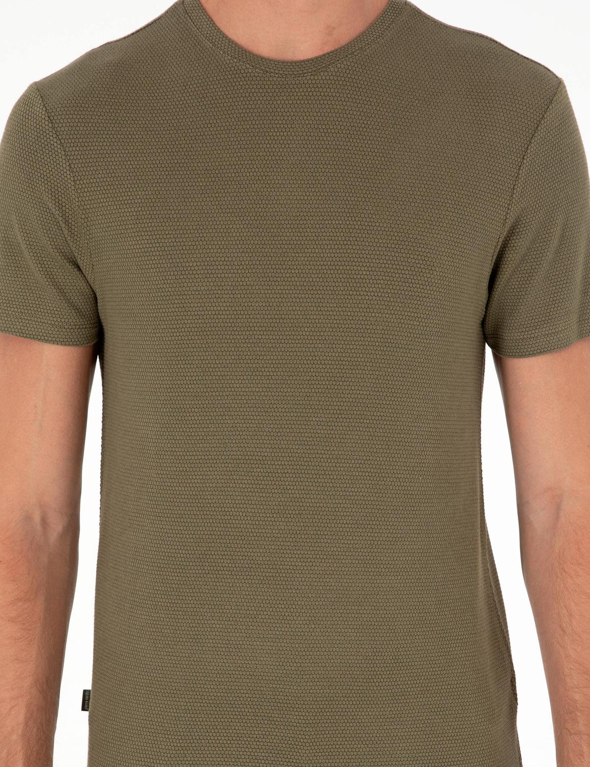 Haki Slim Fit Basic Tişört - 50280967001