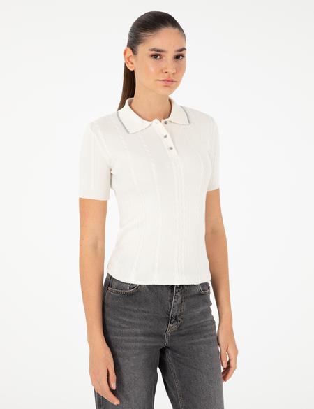 Ekru Slim Fit Kazak - 50285090023