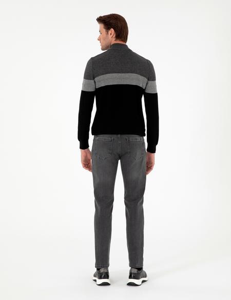 Antrasit Slim Fit Jean Pantolon - 50295869022