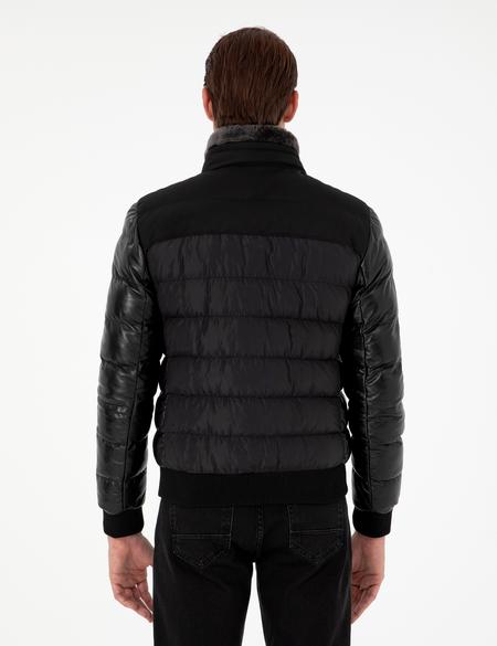 Siyah Deri Ceket - 50303380008