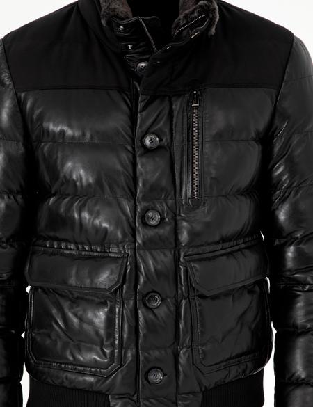 Siyah Deri Ceket - 50303380008