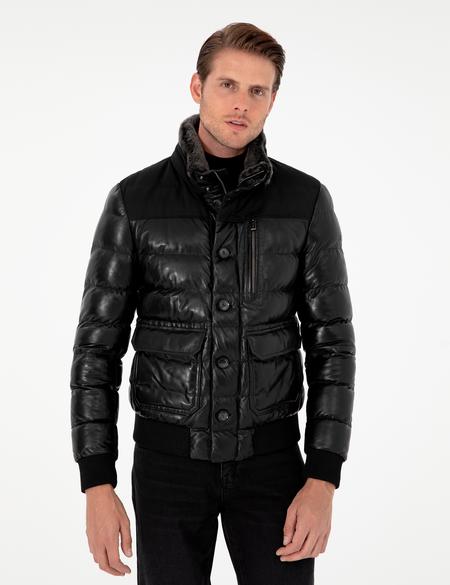 Siyah Deri Ceket - 50303380008