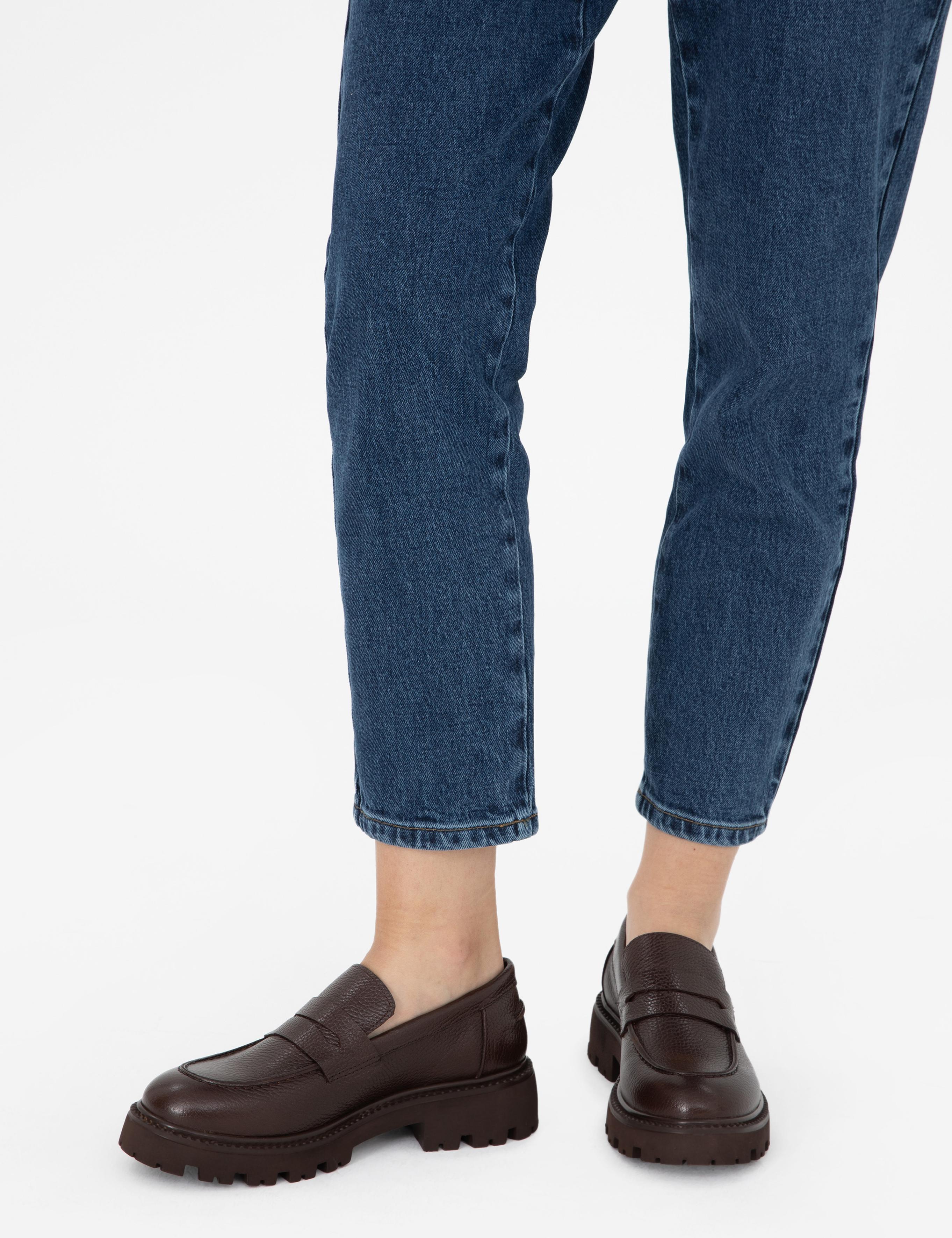 Kahverengi Deri Casual Ayakkabı