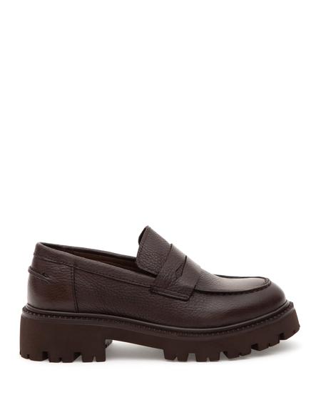 Kahverengi Deri Casual Ayakkabı - 50300060009