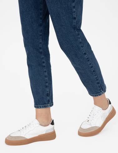 Beyaz Deri Sneaker