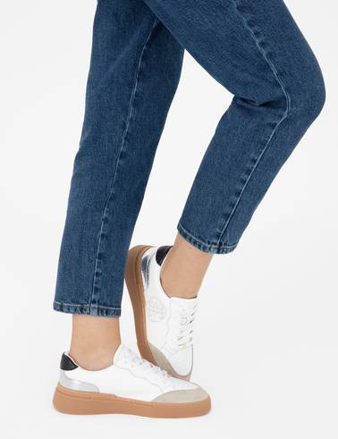 Beyaz Deri Sneaker