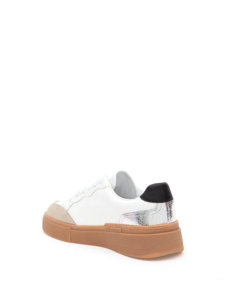 Beyaz Deri Sneaker - 50295958005