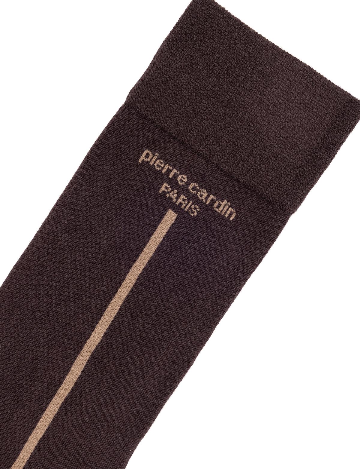 Erkek Bambu Karışımlı Kahverengi Soket Desenli Çorap - 50299923003