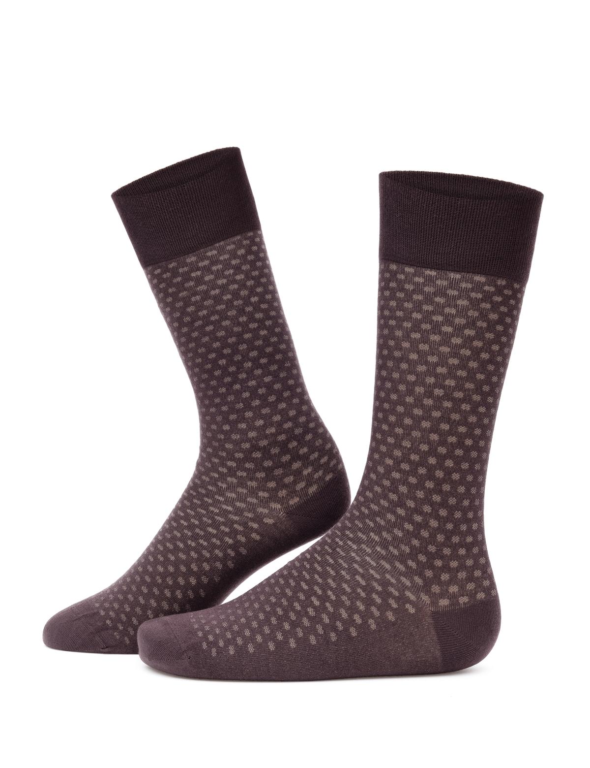 Erkek Kahverengi Soket Çorap