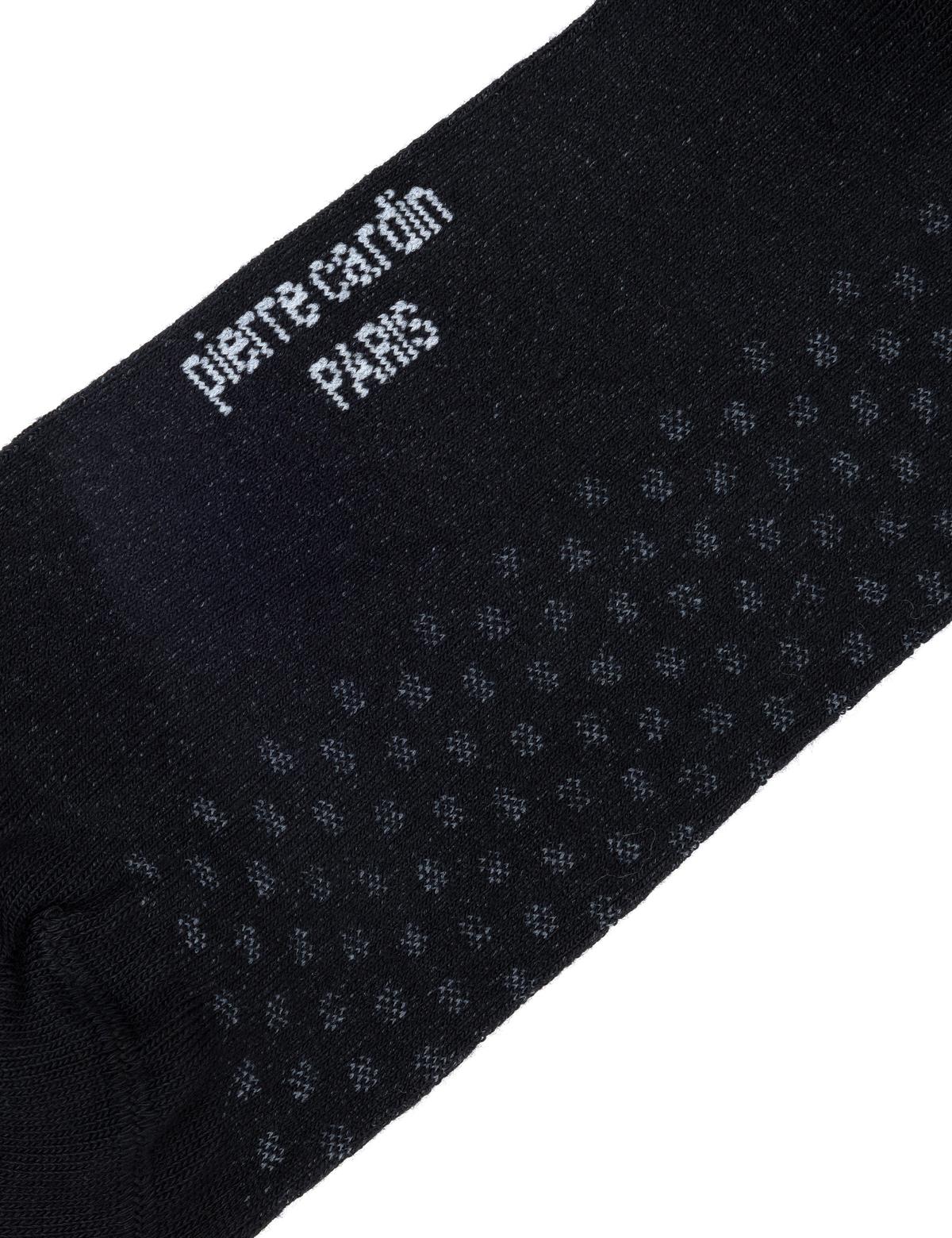 Erkek Bambu Karışımlı Siyah Soket Desenli Çorap - 50299899001