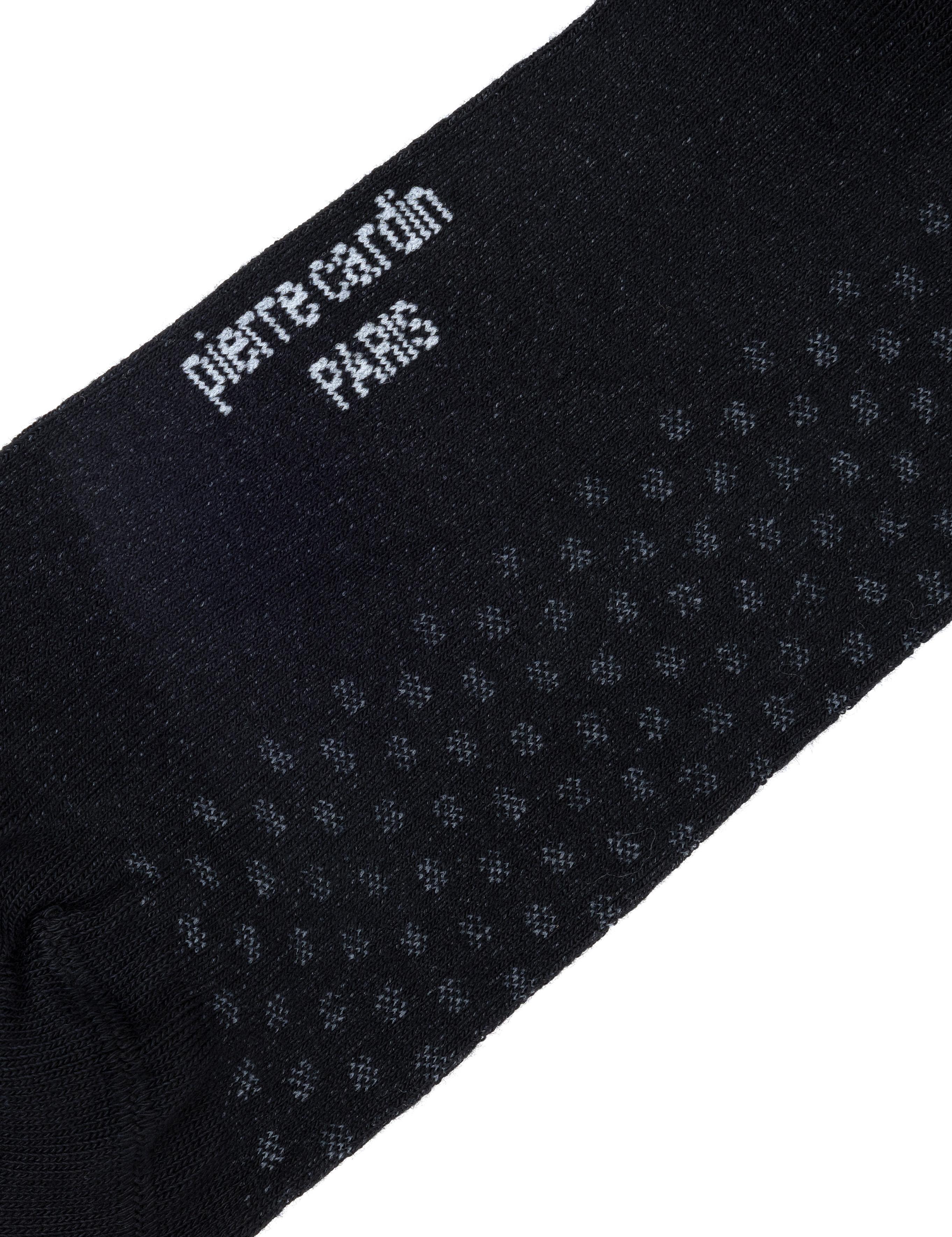Erkek Bambu Karışımlı Siyah Soket Desenli Çorap