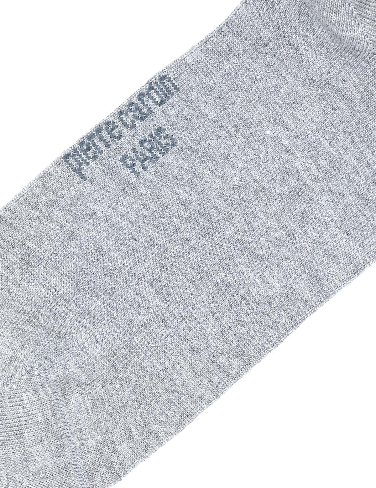 Erkek Bambu Karışımlı Gri Soket Desenli Çorap - 50299924002