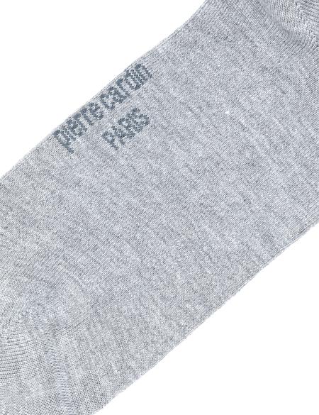 Erkek Bambu Karışımlı Gri Soket Desenli Çorap - 50299924002