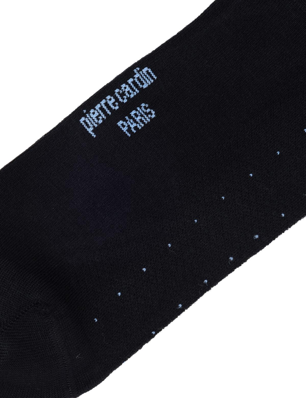 Erkek Bambu Karışımlı Siyah Soket Desenli Çorap - 50299921001