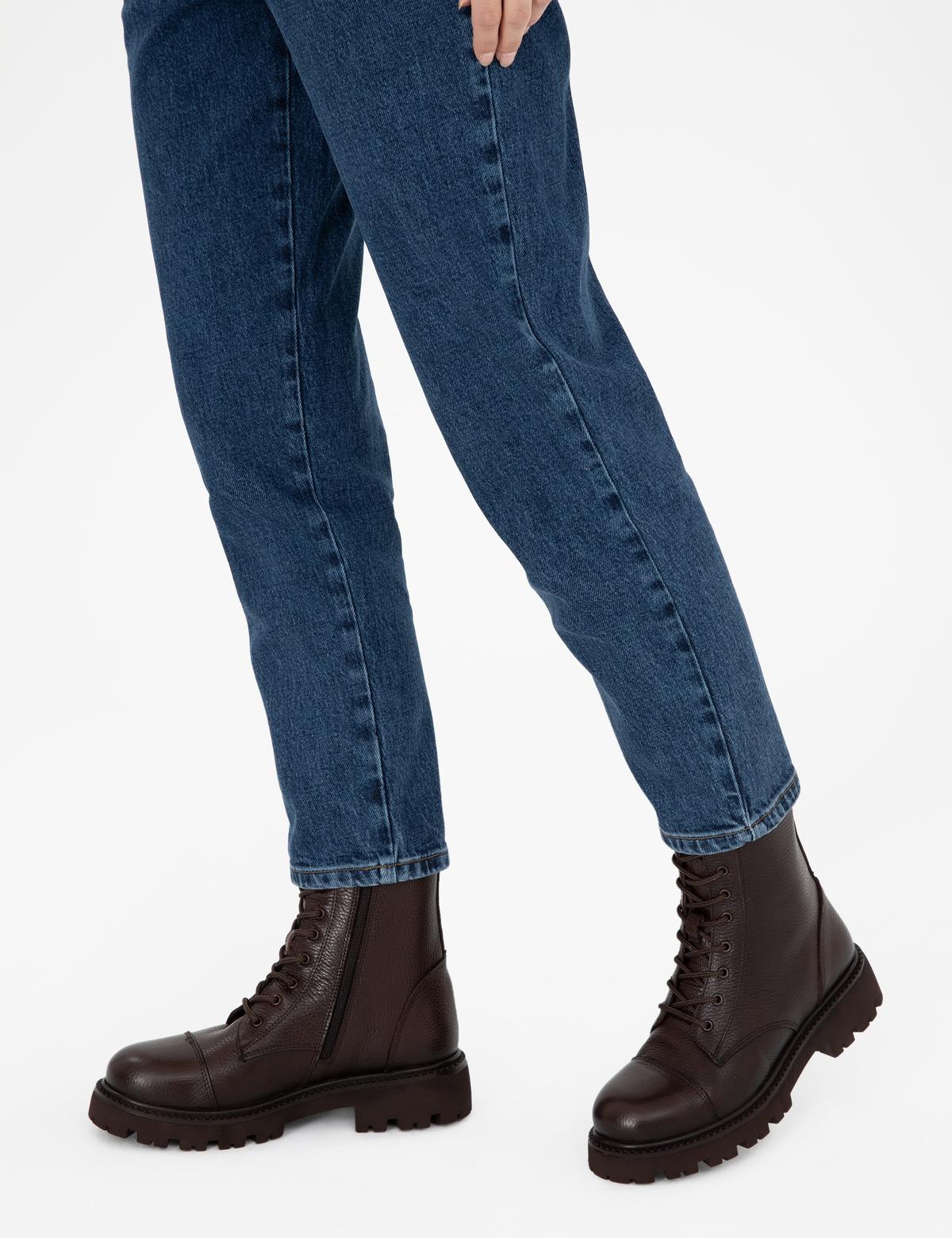 Kahverengi Bağcıklı Deri Bot - 50300069009