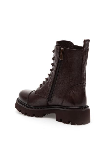 Kahverengi Bağcıklı Deri Bot - 50300069009