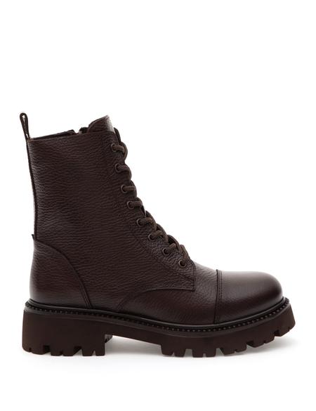 Kahverengi Bağcıklı Deri Bot - 50300069009