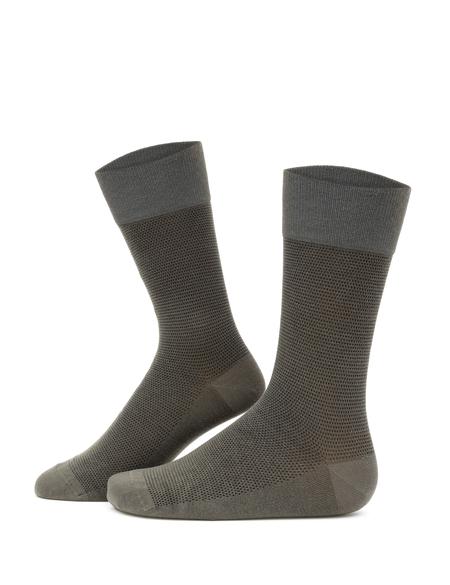 Erkek Haki Düz Soket Çorap - 50299963005