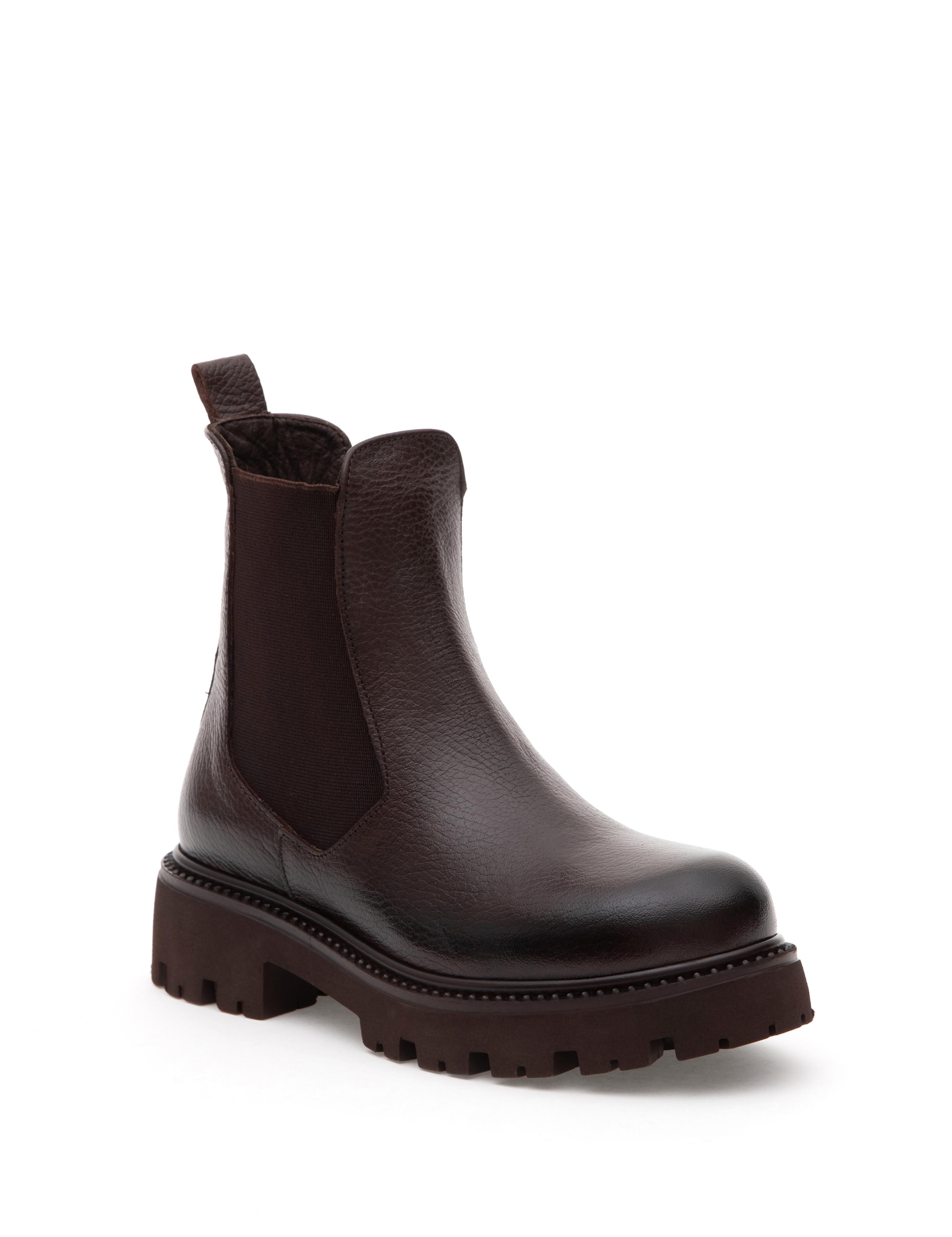 Kahverengi Deri Lastikli Bot