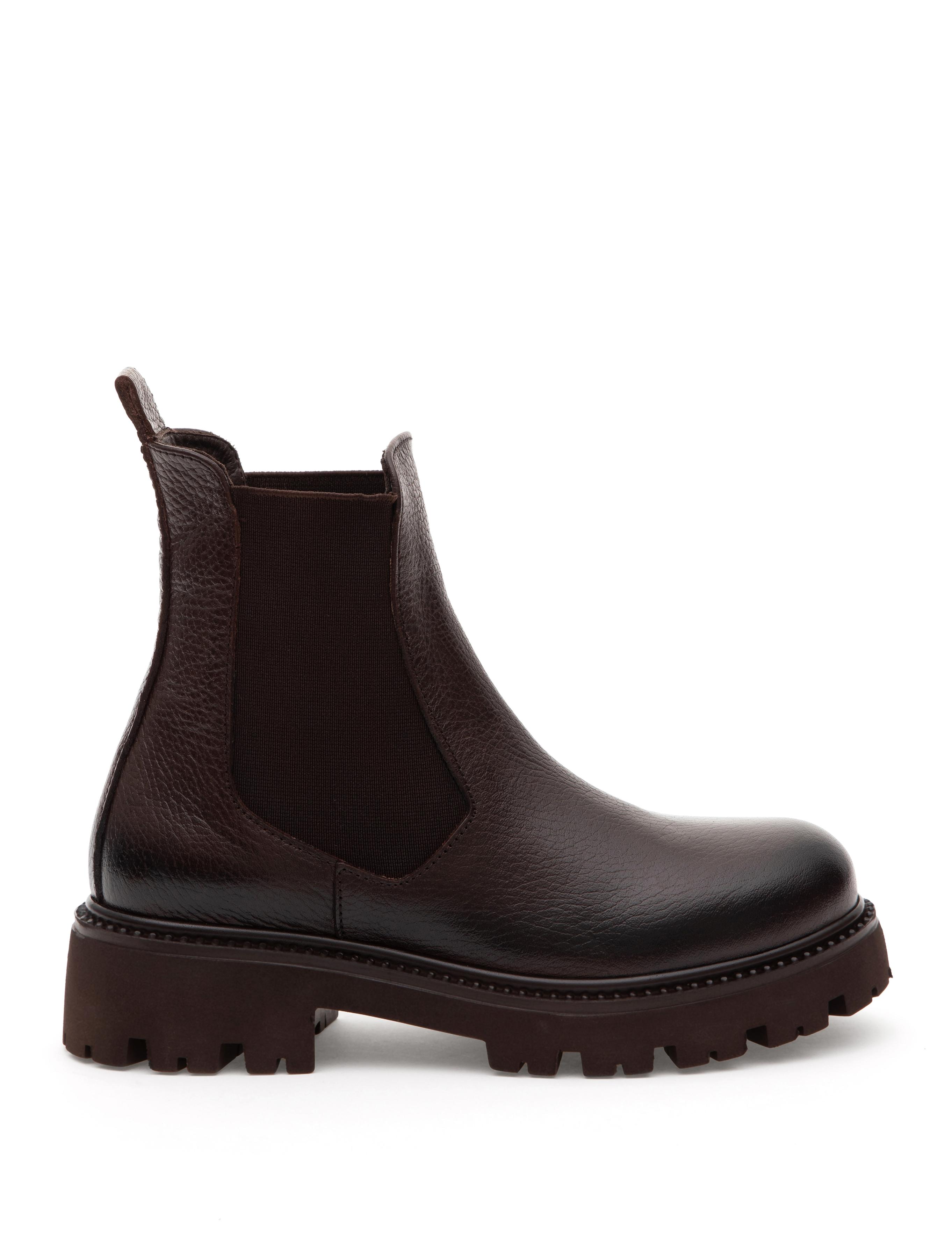 Kahverengi Deri Lastikli Bot