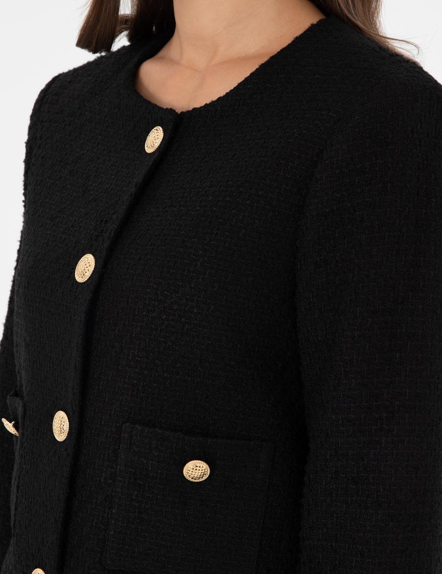 Siyah Crop Top Ceket