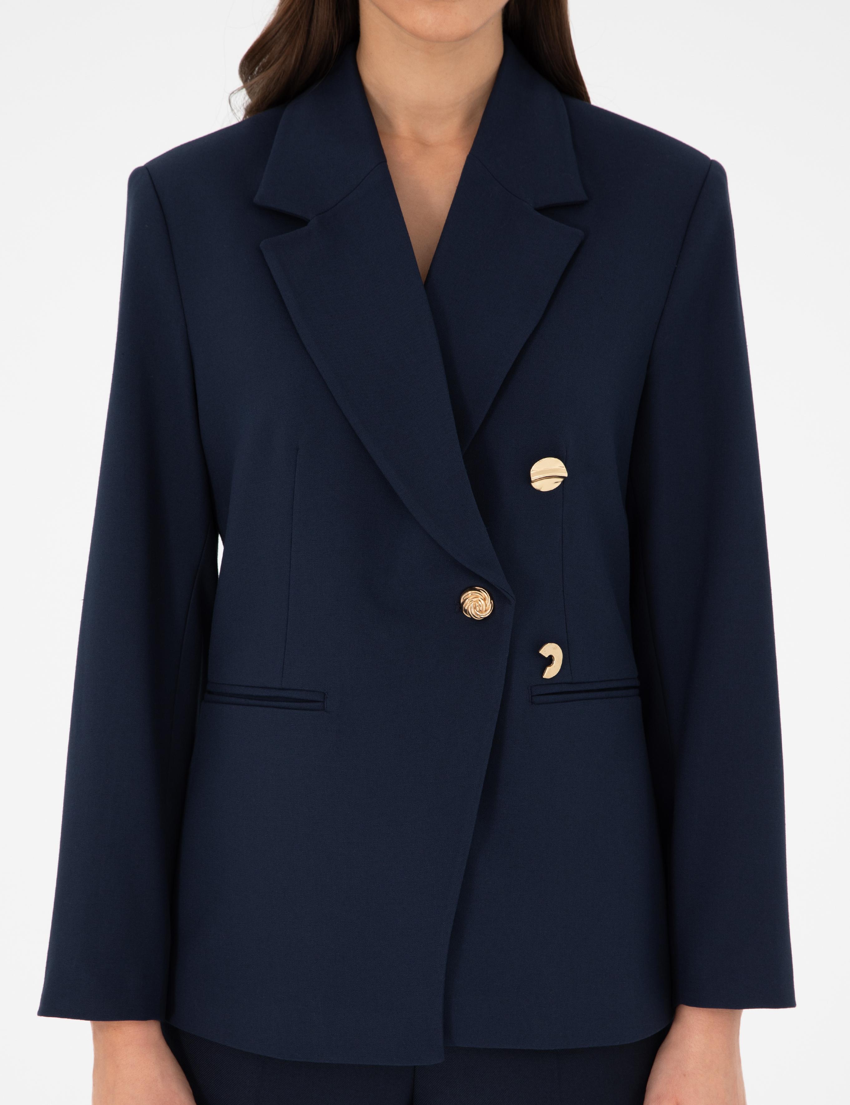 Lacivert Regular Fit Ceket