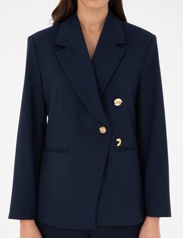 Lacivert Regular Fit Ceket