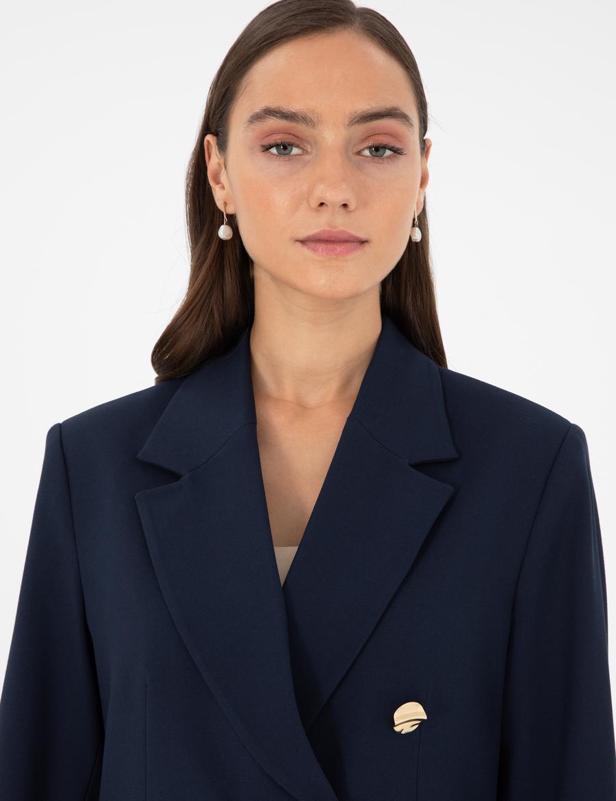 Lacivert Regular Fit Ceket