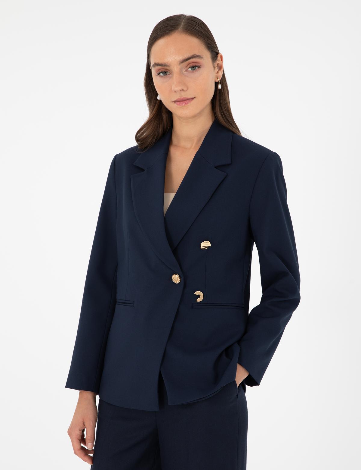 Lacivert Regular Fit Ceket - 50290385017