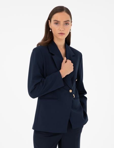 Lacivert Regular Fit Ceket - 50290385017