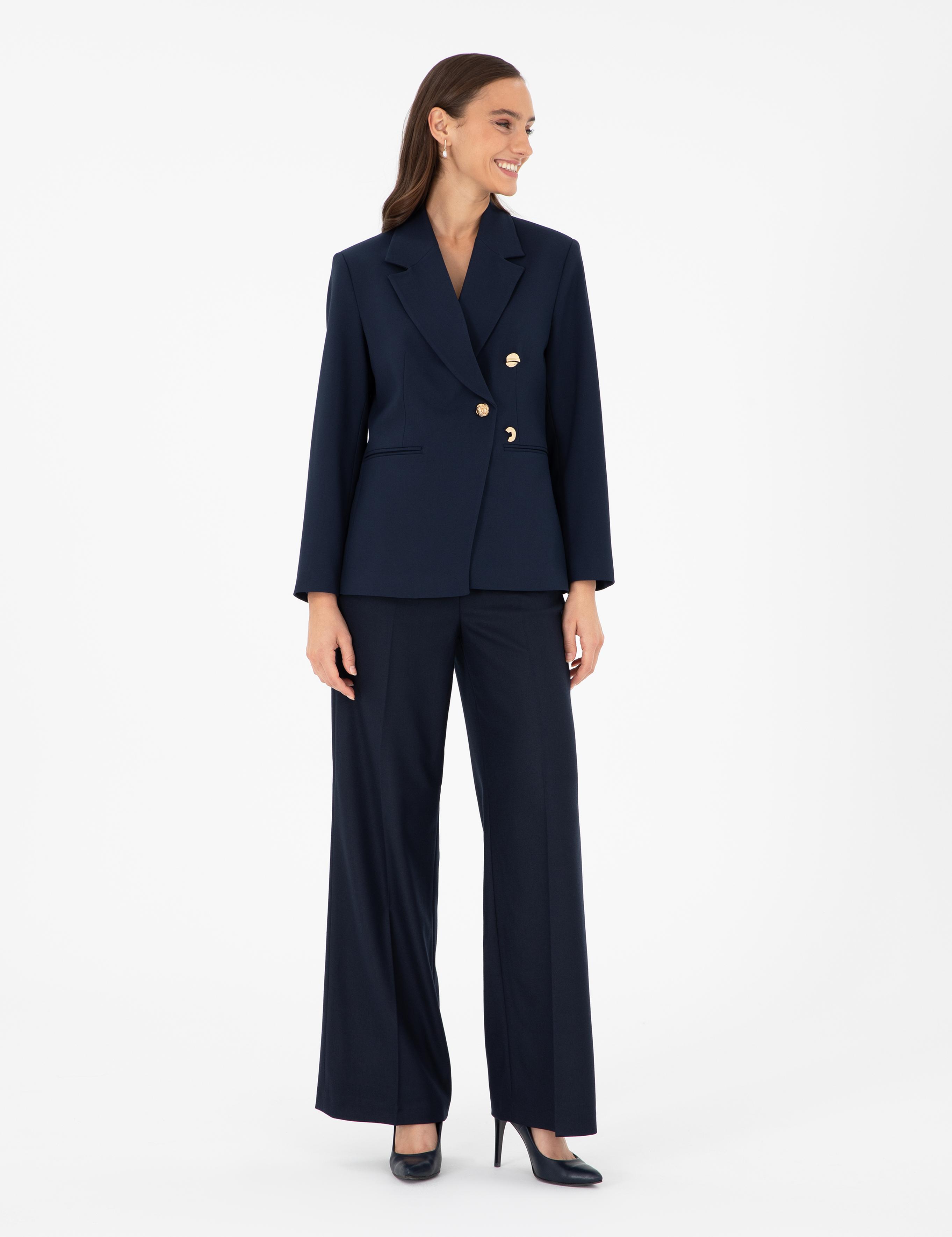 Lacivert Regular Fit Ceket