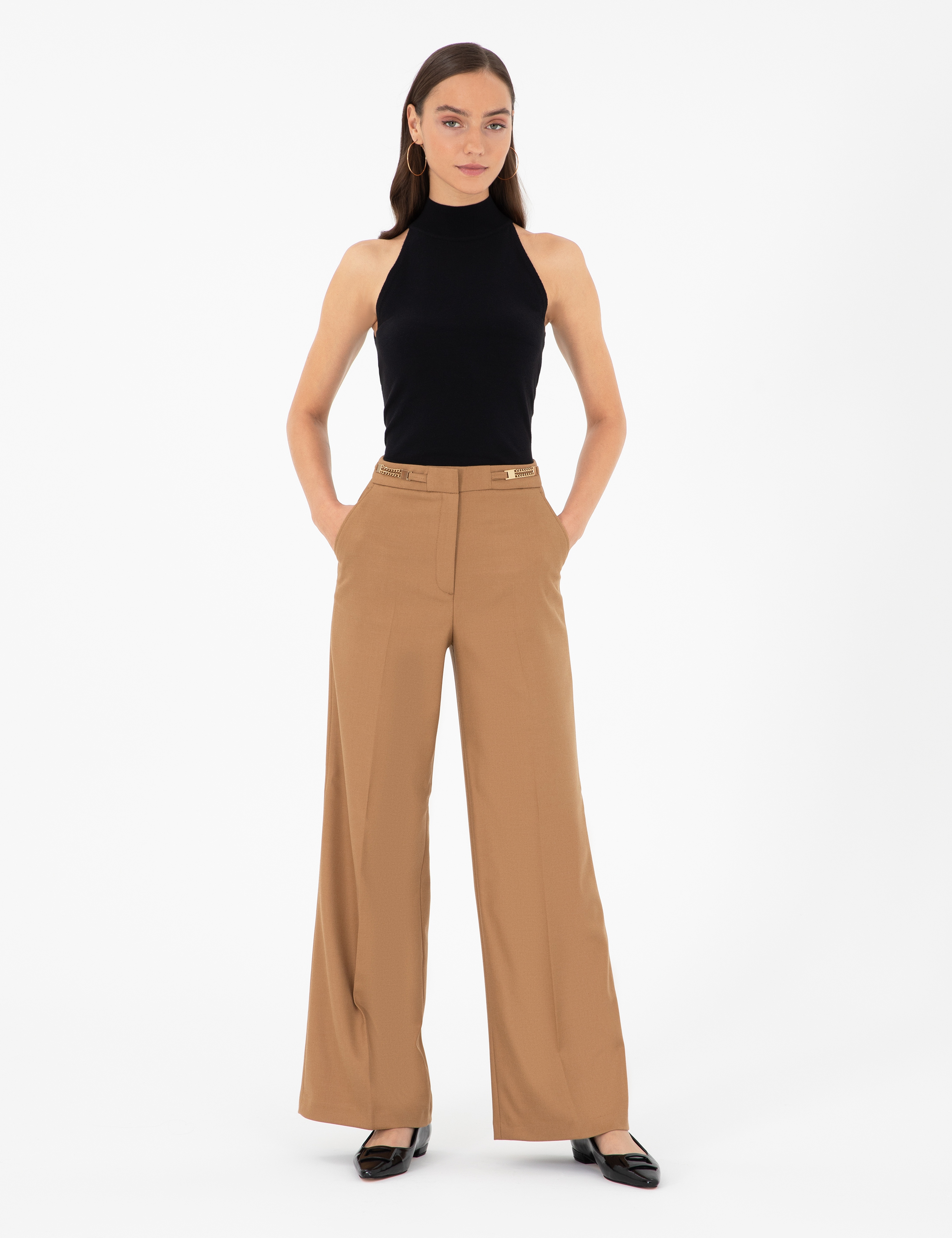 Siyah Slim Fit Triko Bluz - Image 4