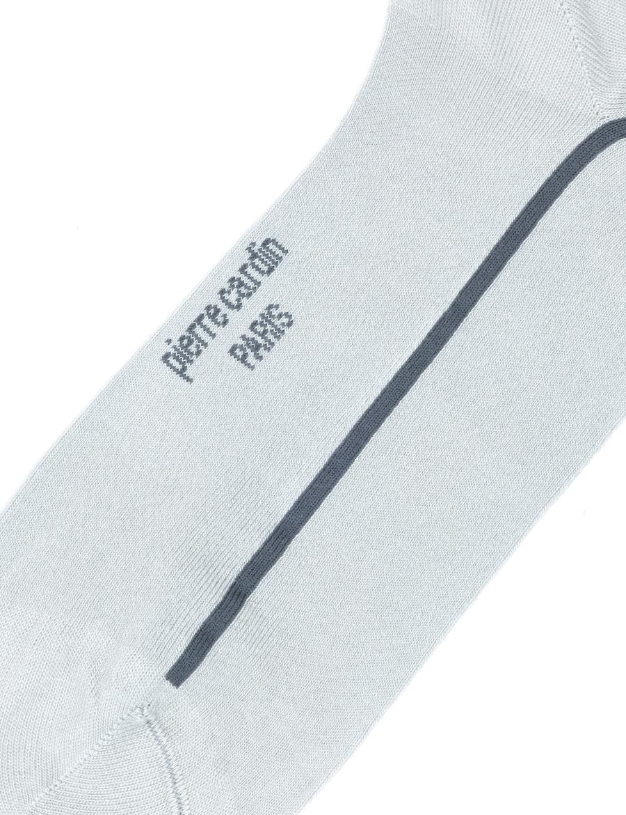 Erkek Bambu Karışımlı Gri Soket Desenli Çorap