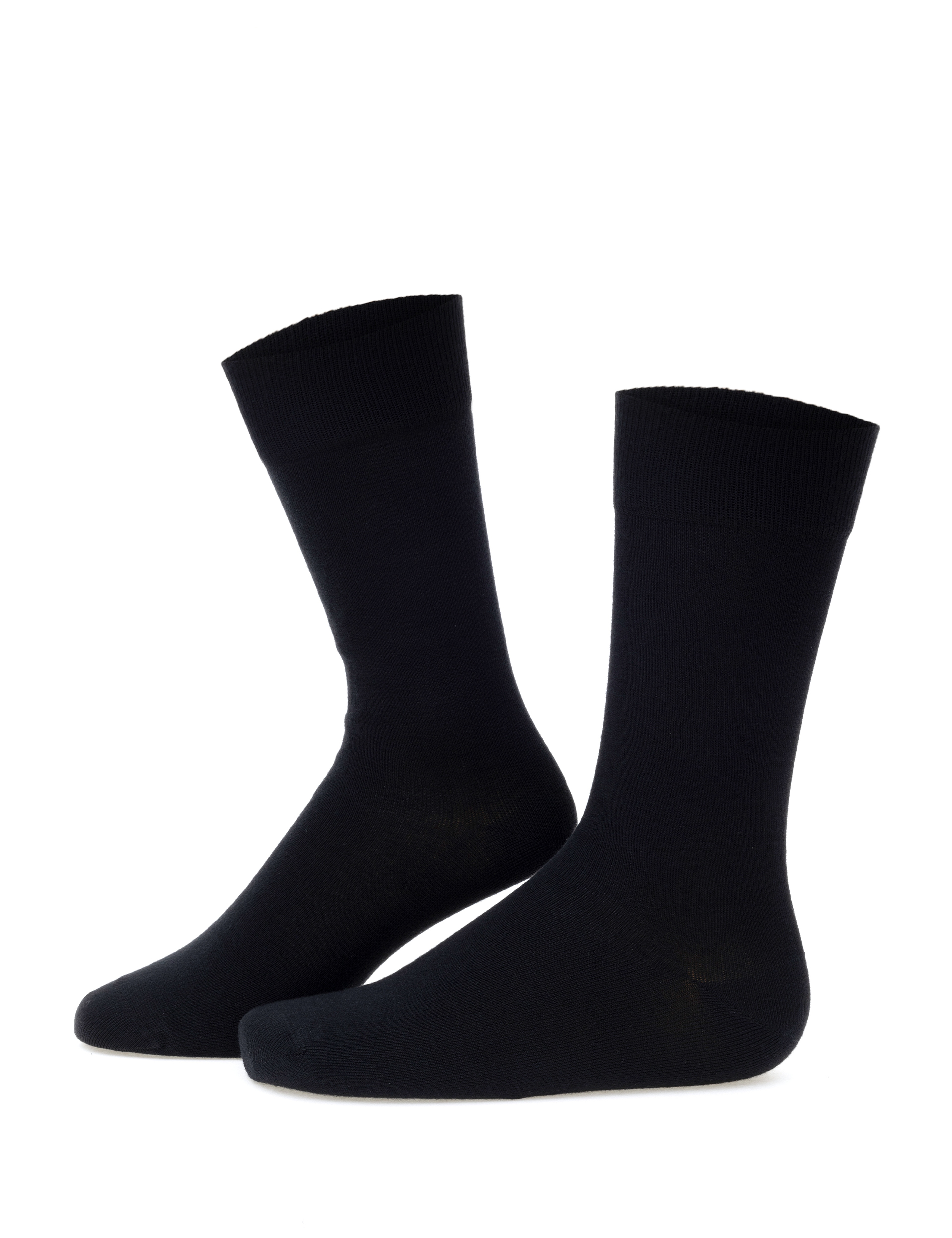 Erkek Bambu Karışımlı Siyah Soket Basic Çorap - Image 1