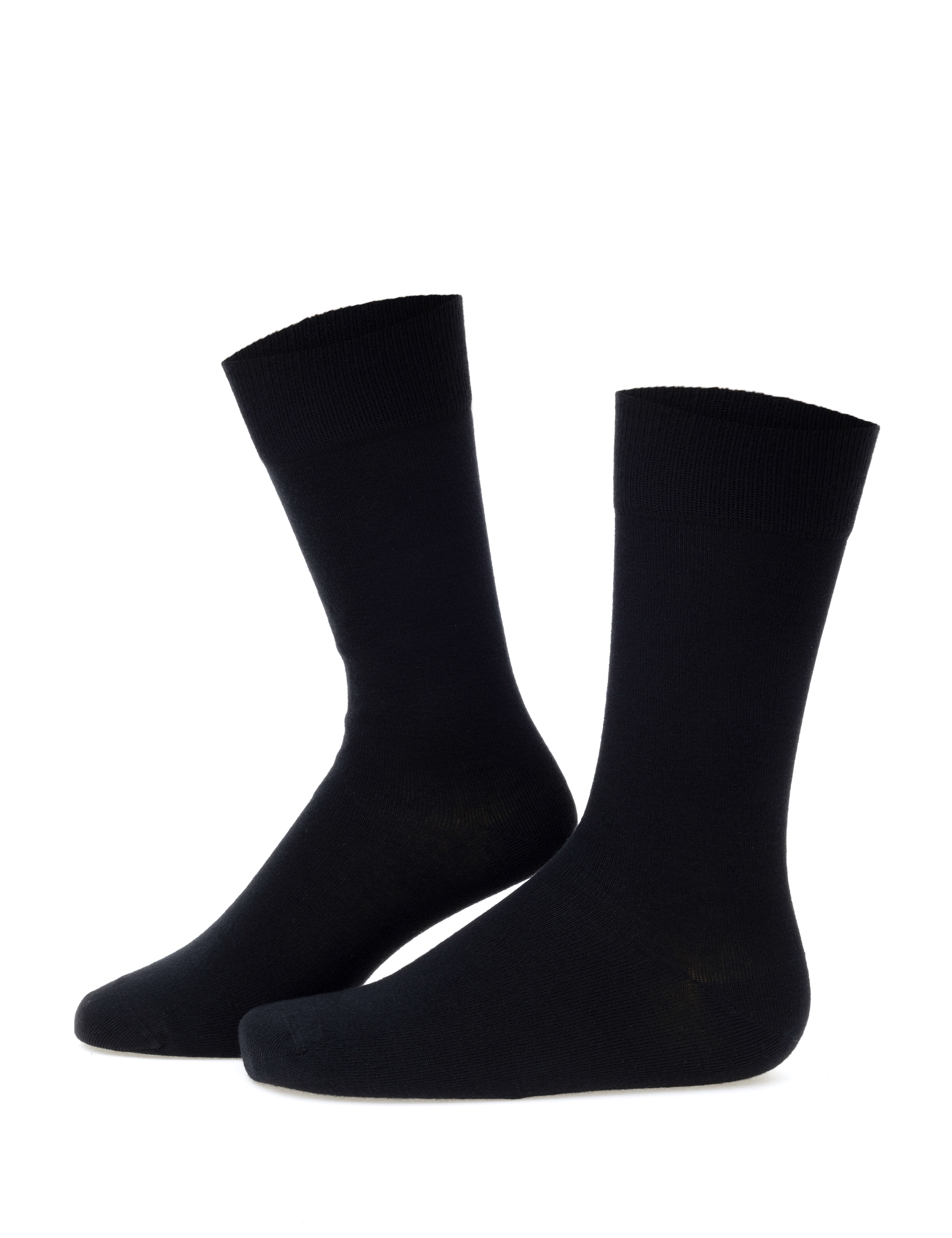 Erkek Bambu Karışımlı Siyah Soket Basic Çorap