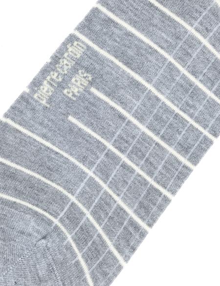 Erkek Bambu Karışımlı Gri Soket Desenli Çorap - 50299895002