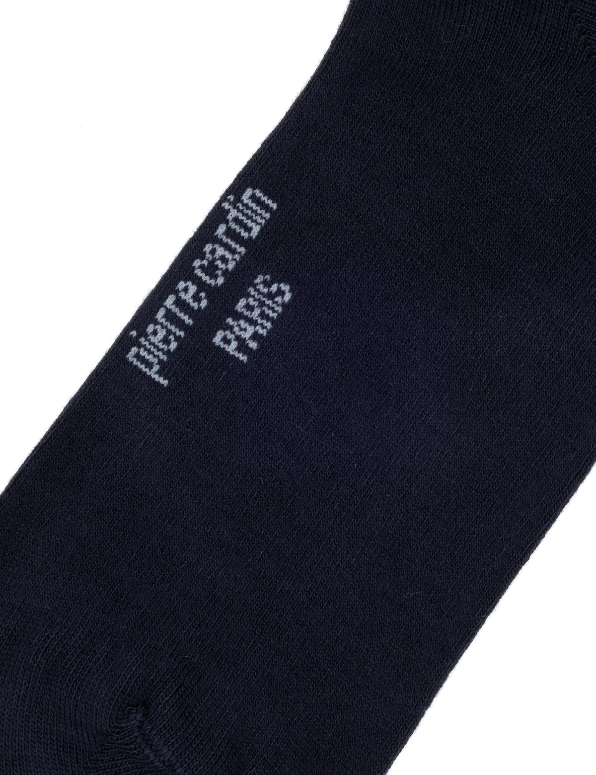 Erkek Bambu Karışımlı Lacivert Soket Desenli Çorap - 50299924003