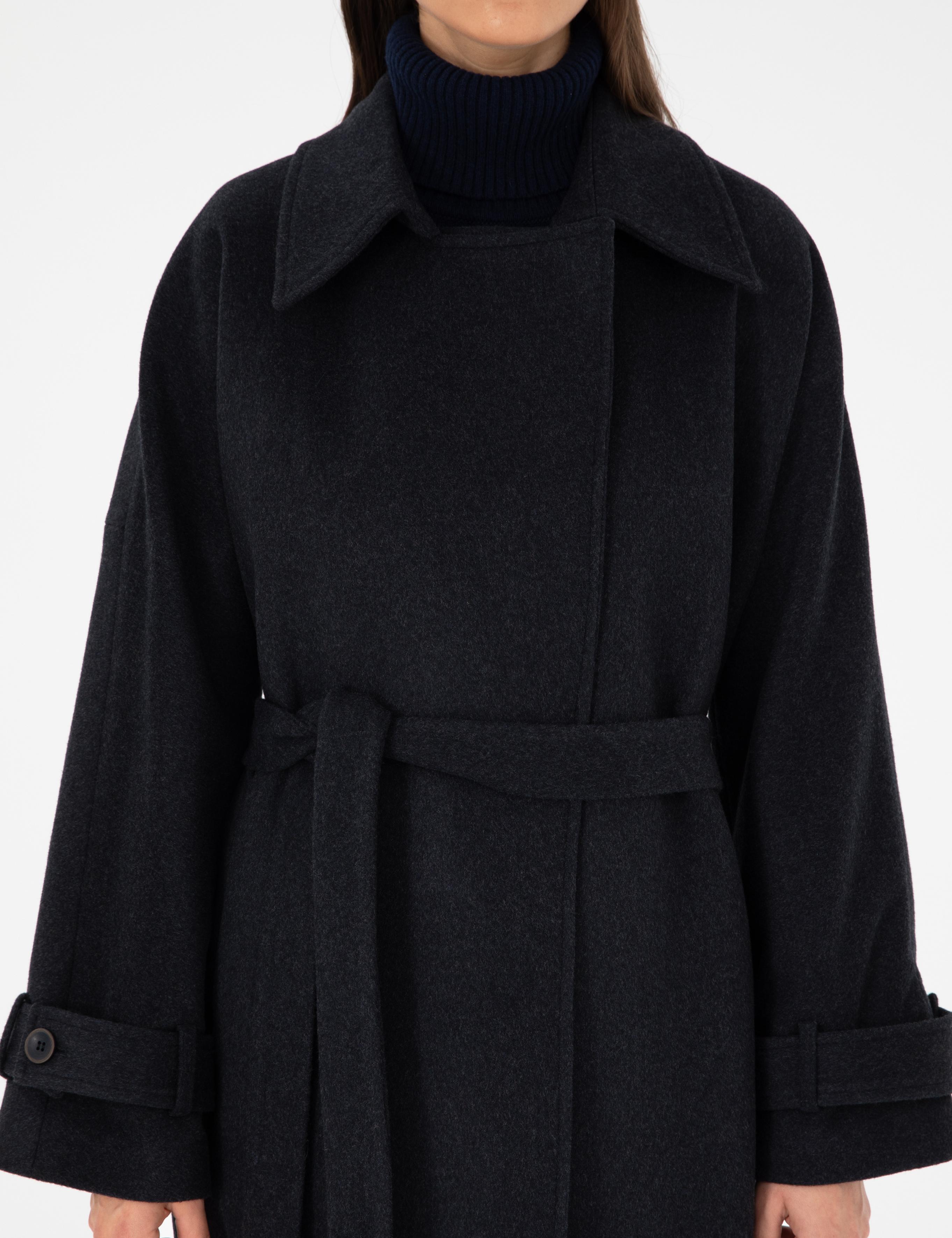 Antrasit Kaşe Kaban