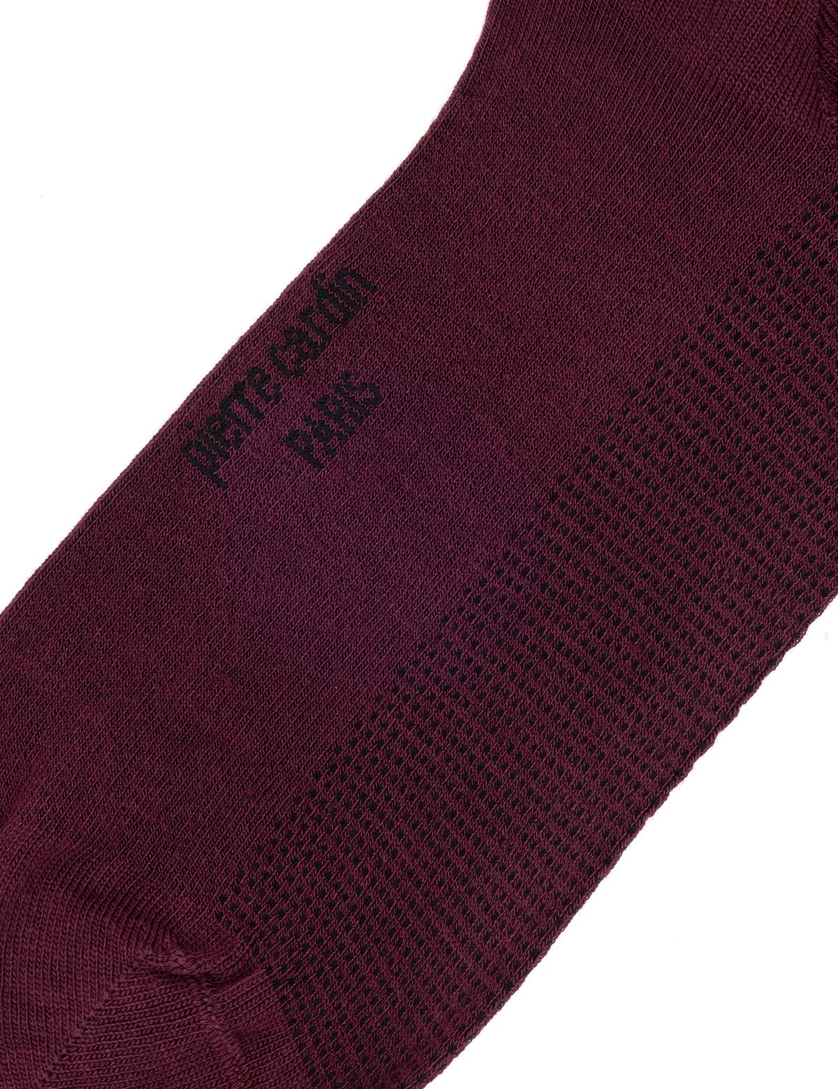 Erkek Bambu Karışımlı Bordo Soket Basic Çorap - 50299963006