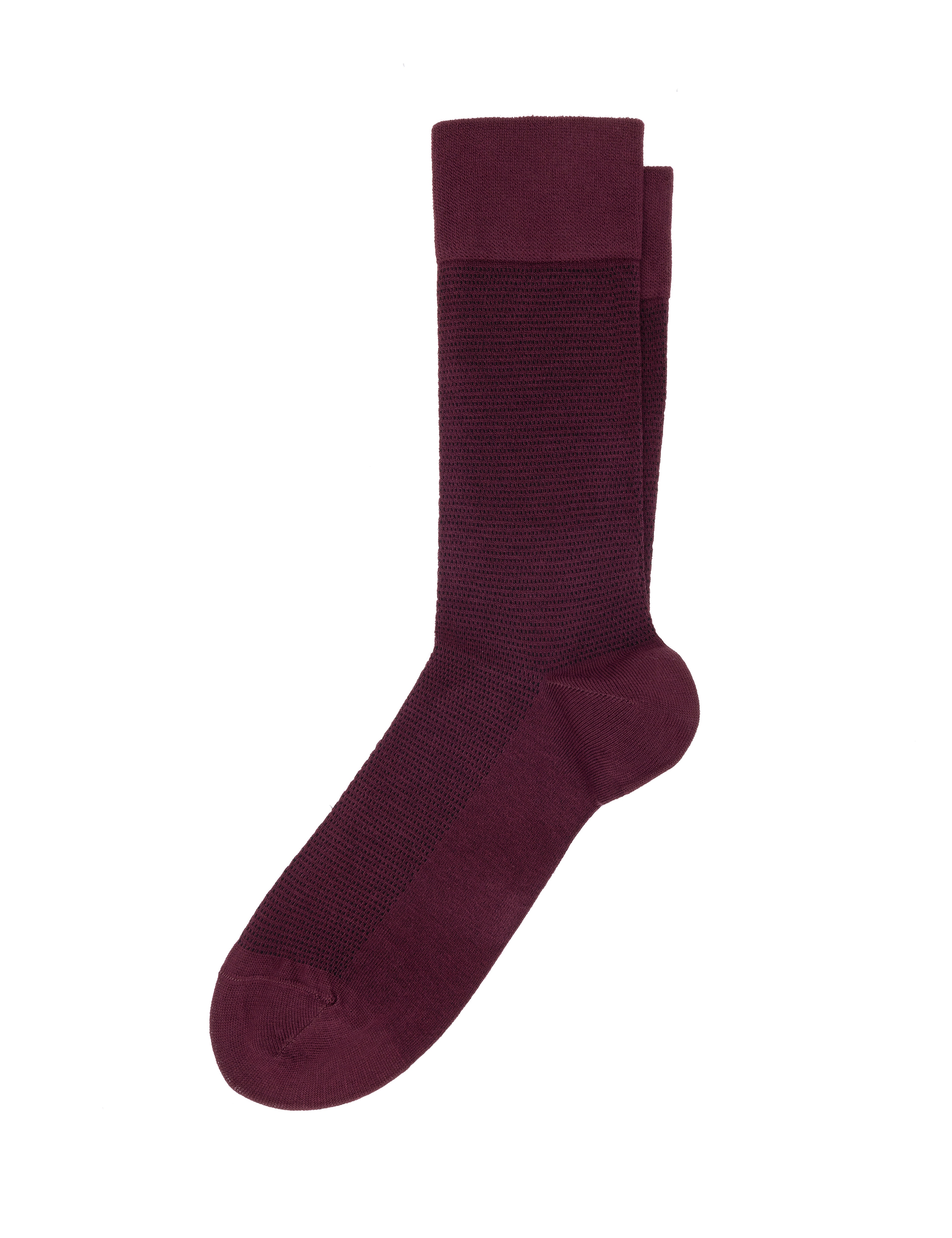 Erkek Bambu Karışımlı Bordo Soket Basic Çorap - Image 2