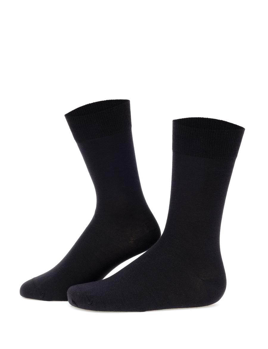 Erkek Modal Pamuk Karışımlı Siyah Soket Basic Çorap