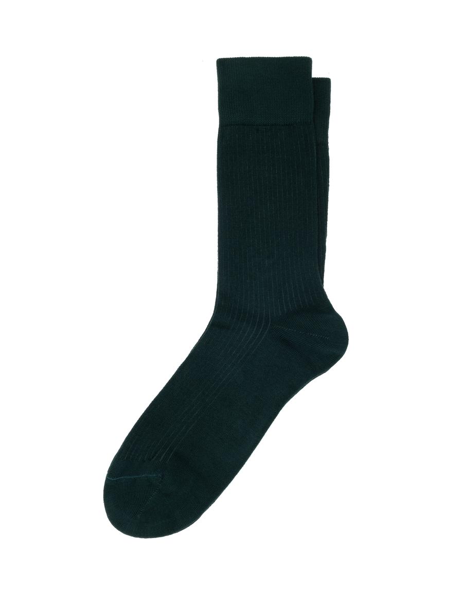 Erkek Bambu Karışımlı Yeşil Soket Desenli Çorap