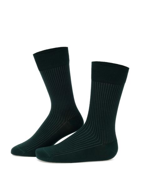 Erkek Bambu Karışımlı Yeşil Soket Desenli Çorap - 50299889009